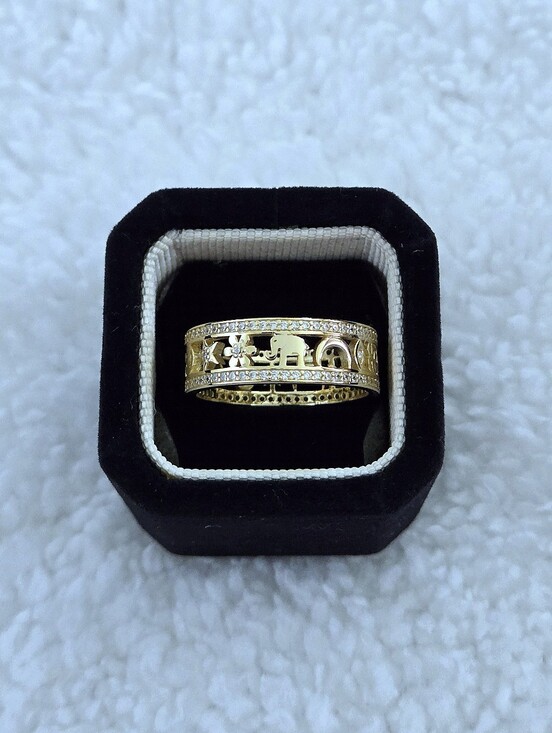 Neo Relique Jewelry - Neo Relique Gold💛 Double✌️ Band Ring💍 with Symbols - NIB